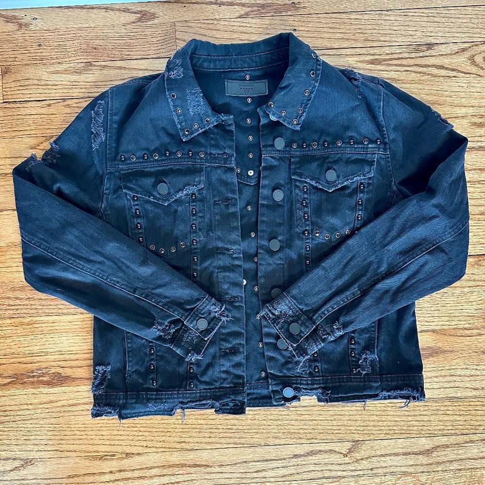 BLANKNYC Black Studded Jean Jacket